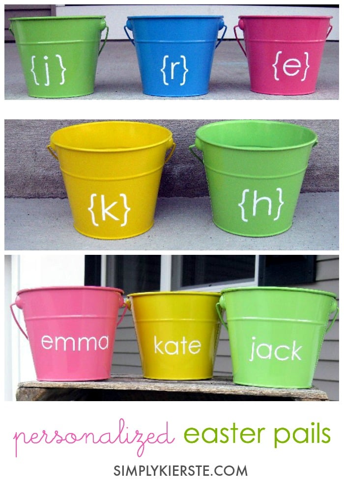 Personalized Easter pails