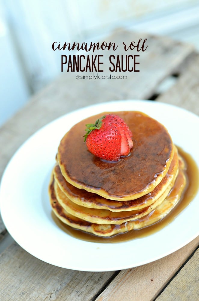 Cinnamon Roll Pancake Sauce | oldsaltfarm.com