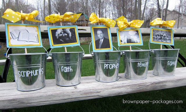 General Conference Treat Buckets | Conference Ideas for Kids