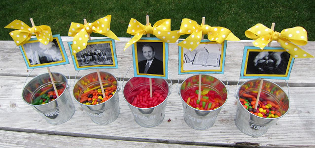 General Conference Treat Buckets | Conference ideas for Kids