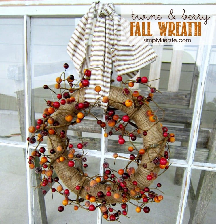 Twine & Berry Fall Wreath | oldsaltfarm.com