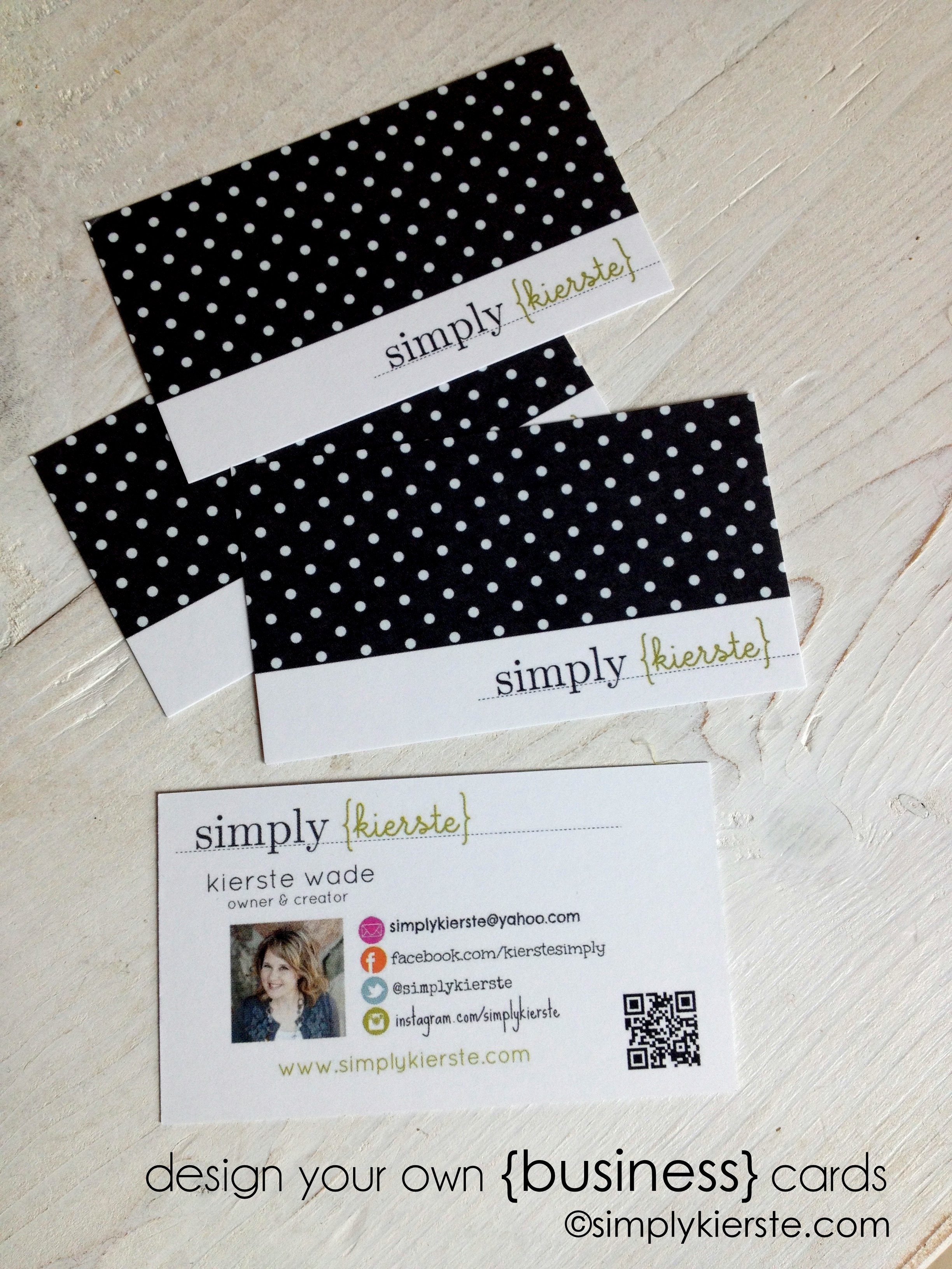{design your own business cards} an easy tutorial