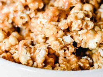 The Best Chewy Caramel Popcorn