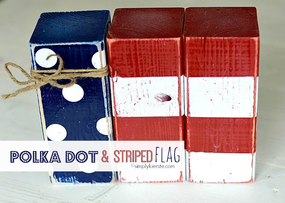 4×4 Post Polka Dot and Striped Flag