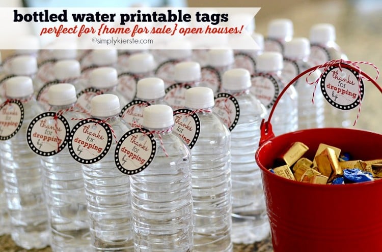 Bottled Water Printable Tags | oldsaltfarm.com