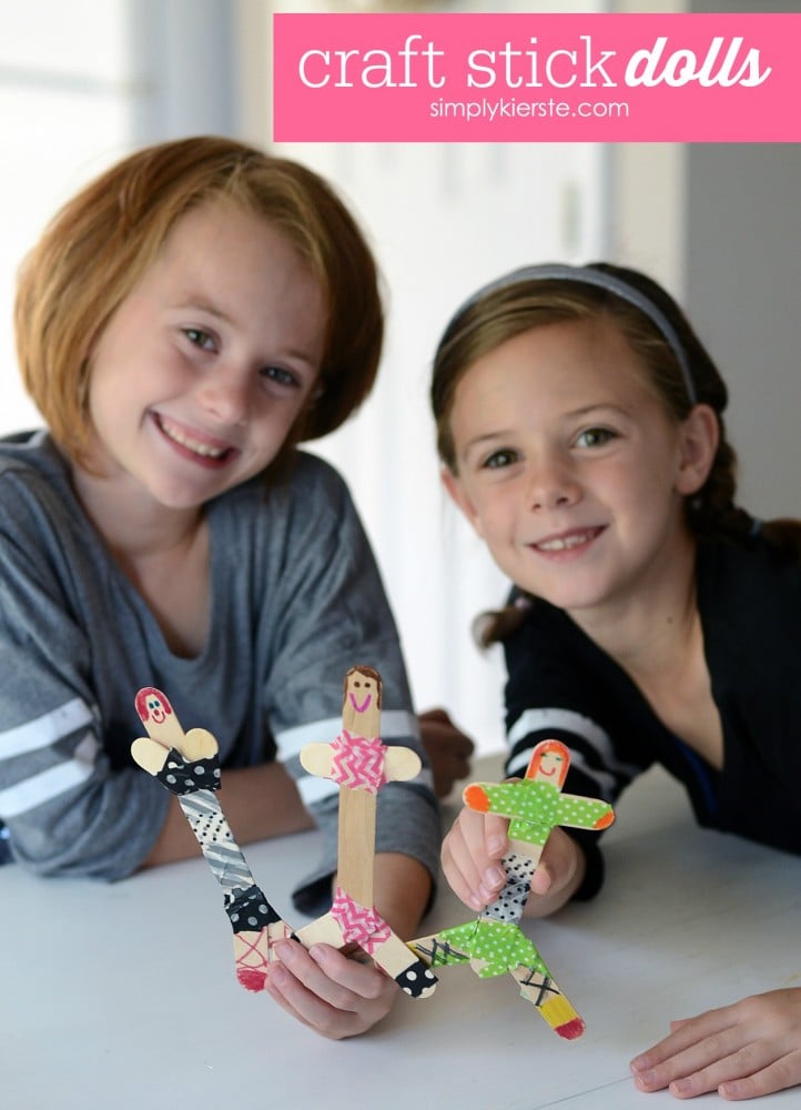 Craft Stick Dolls | A Fun Craft For Kids | oldsaltfarm.com