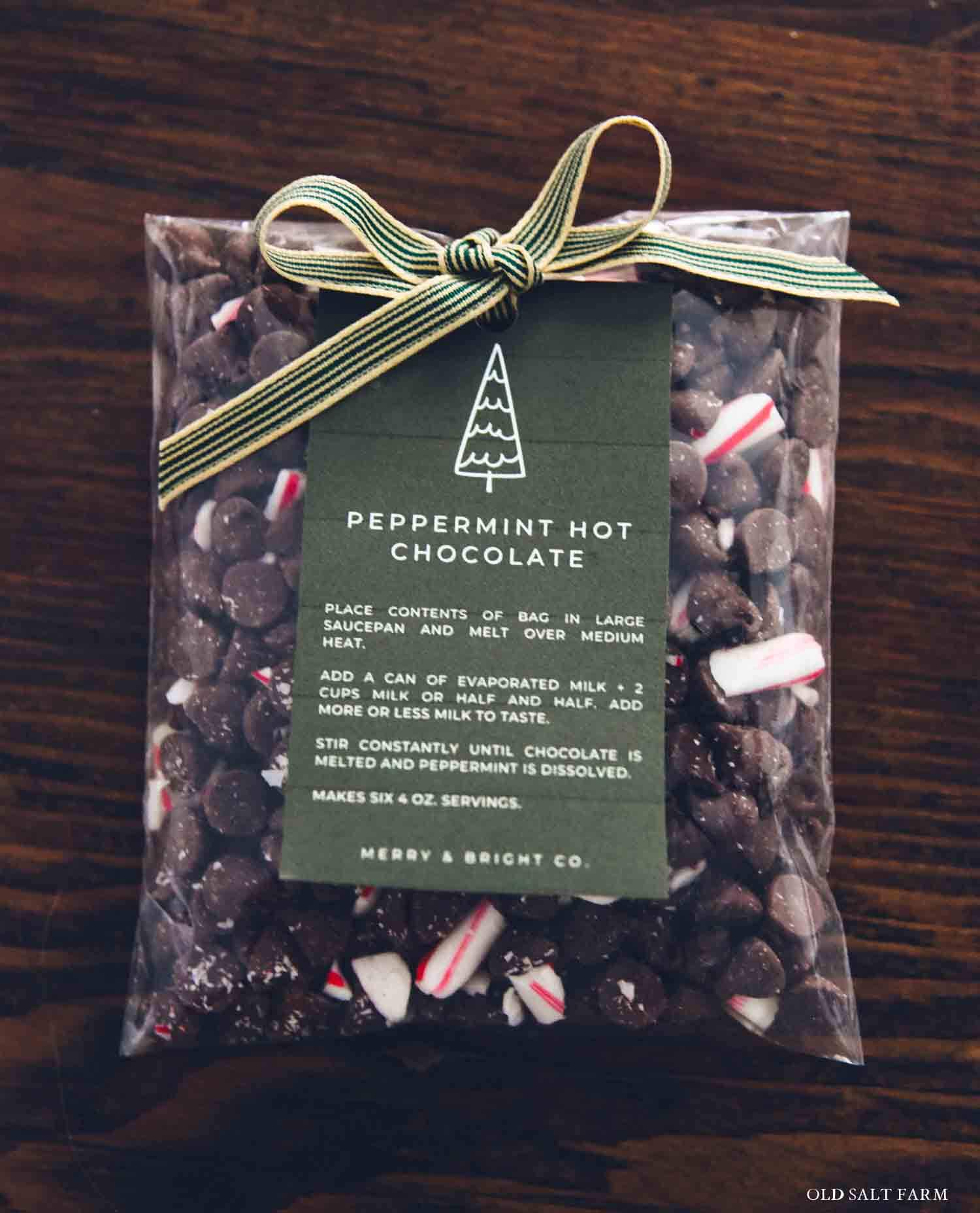 Peppermint Hot Chocolate Neighbor Gift