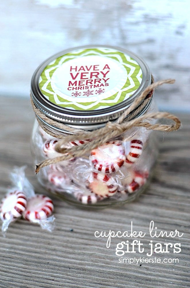 Easy Cupcake Liner Gift Jars