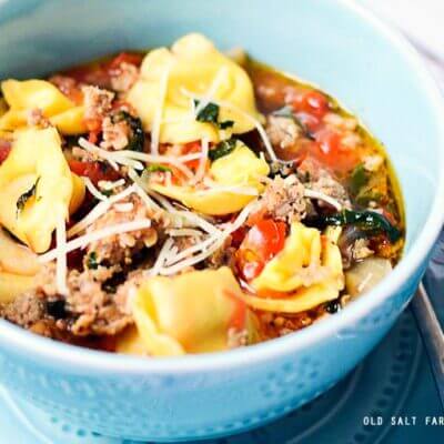 Rustic Tortellini Soup