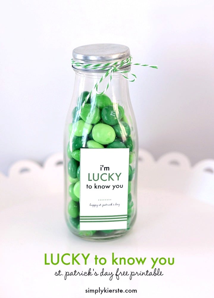 I’m lucky to know you: St. Patrick’s Day gift tags
