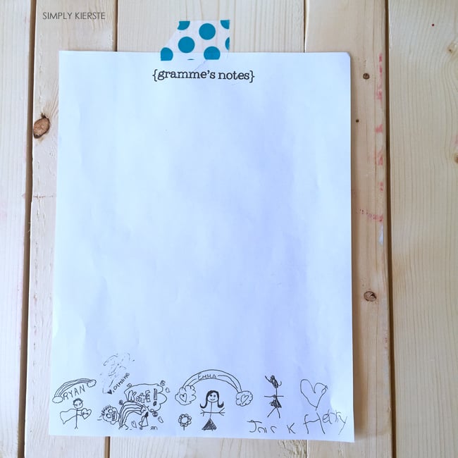 DIY personalized notepaper | Perfect for Mother's Day, teacher gifts, and more! |oldsaltfarm.com