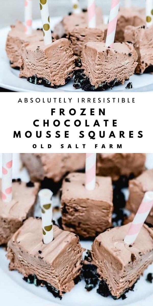 Frozen Chocolate Mousse Squares