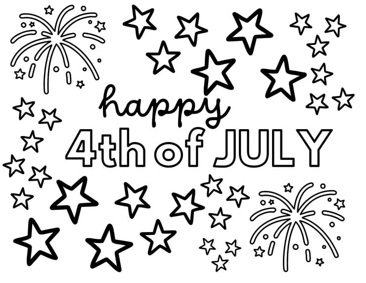 4th of July Coloring Pages