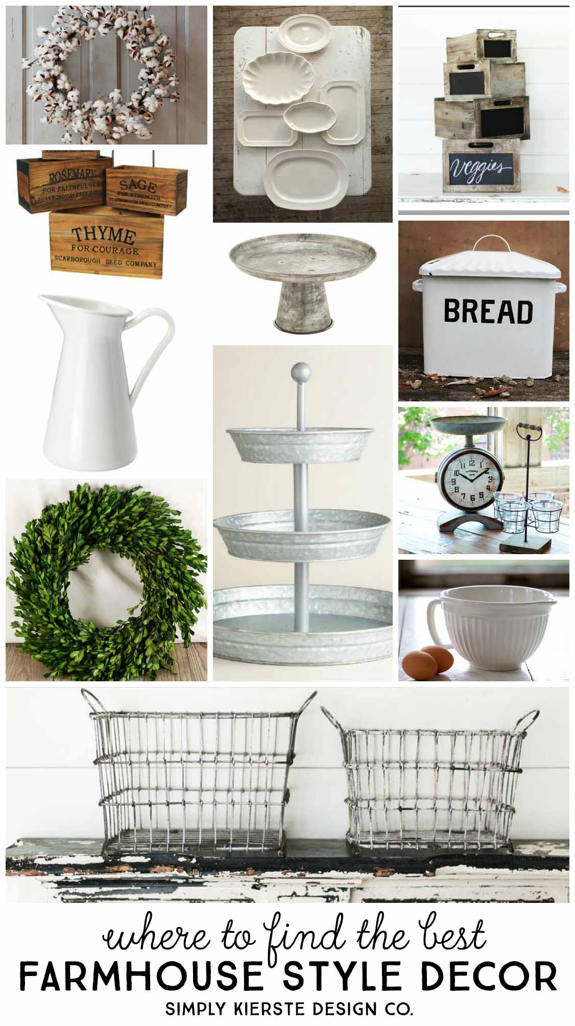 Favorite Farmhouse Style Decor...and where to find it!
