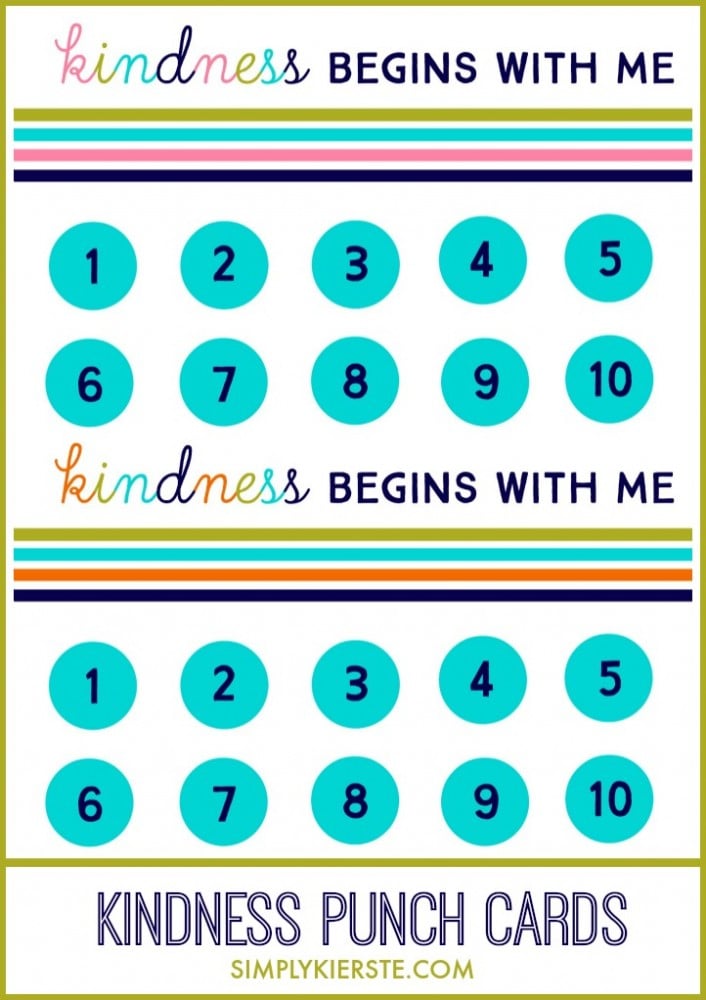 Are your kids arguing? Try Kindness Punch Cards! | oldsaltfarm.com