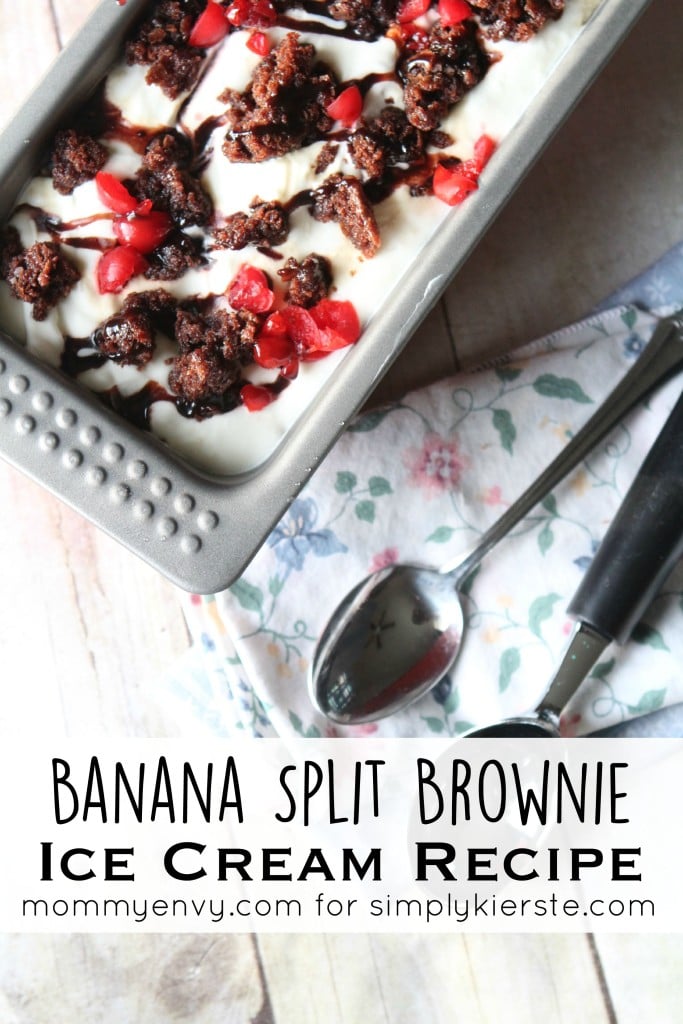 Banana Split Brownie Ice Cream