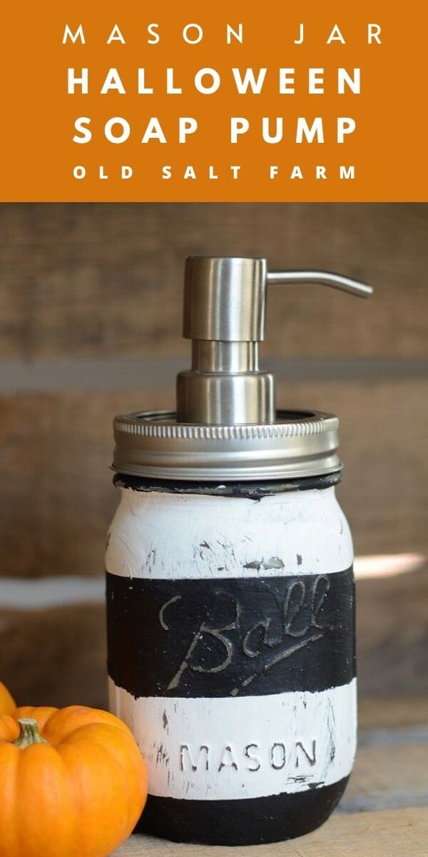 Halloween Mason Jar Soap Pump