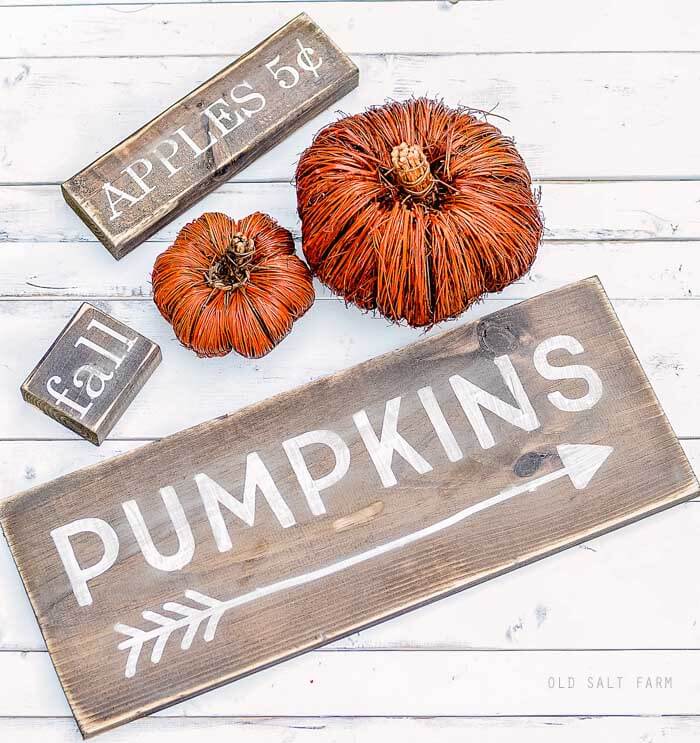 DIY Pumpkin Fall Signs