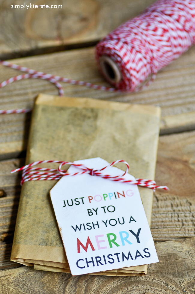 Just popping by to wish you a Merry Christmas | free printable tag | oldsaltfarm.com
