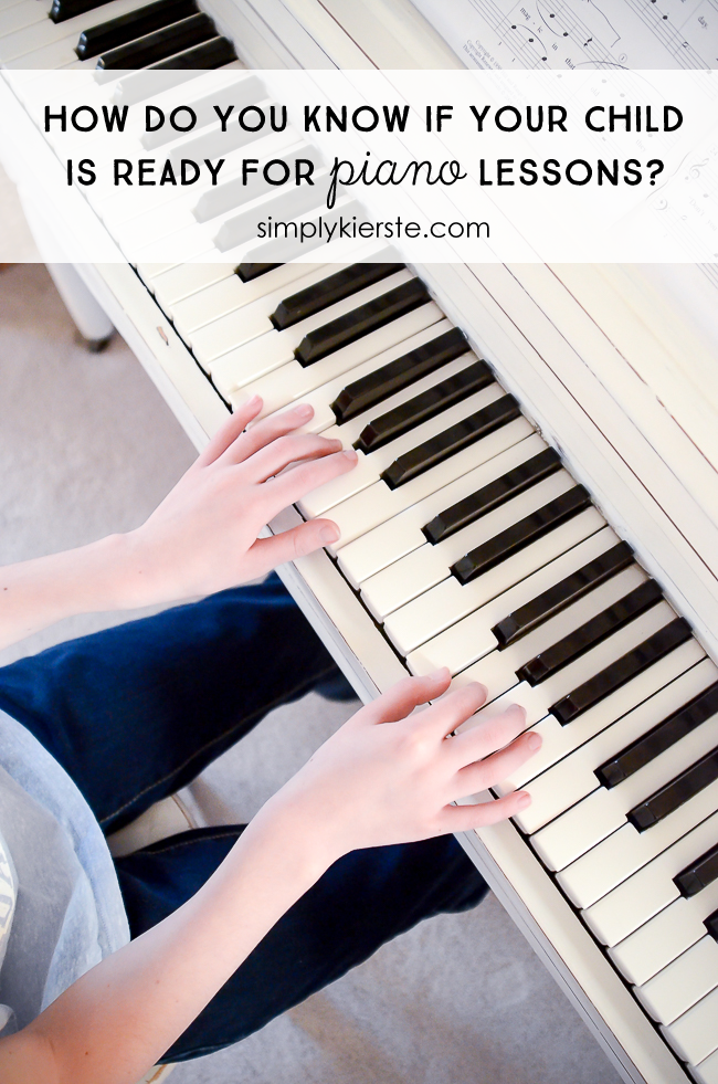 How do you know if your child is ready for piano lessons?