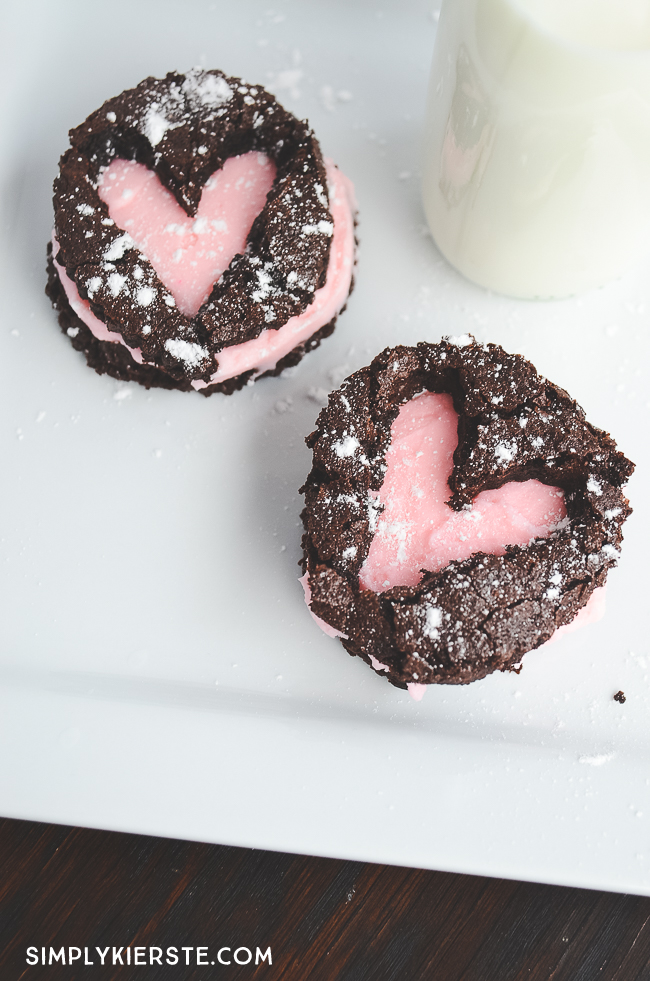 Adorable layered heart brownies | oldsaltfarm.com