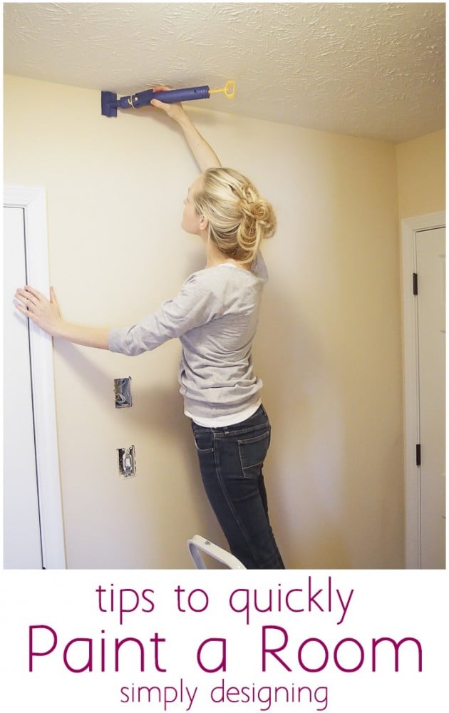 tips to quickly paint a room