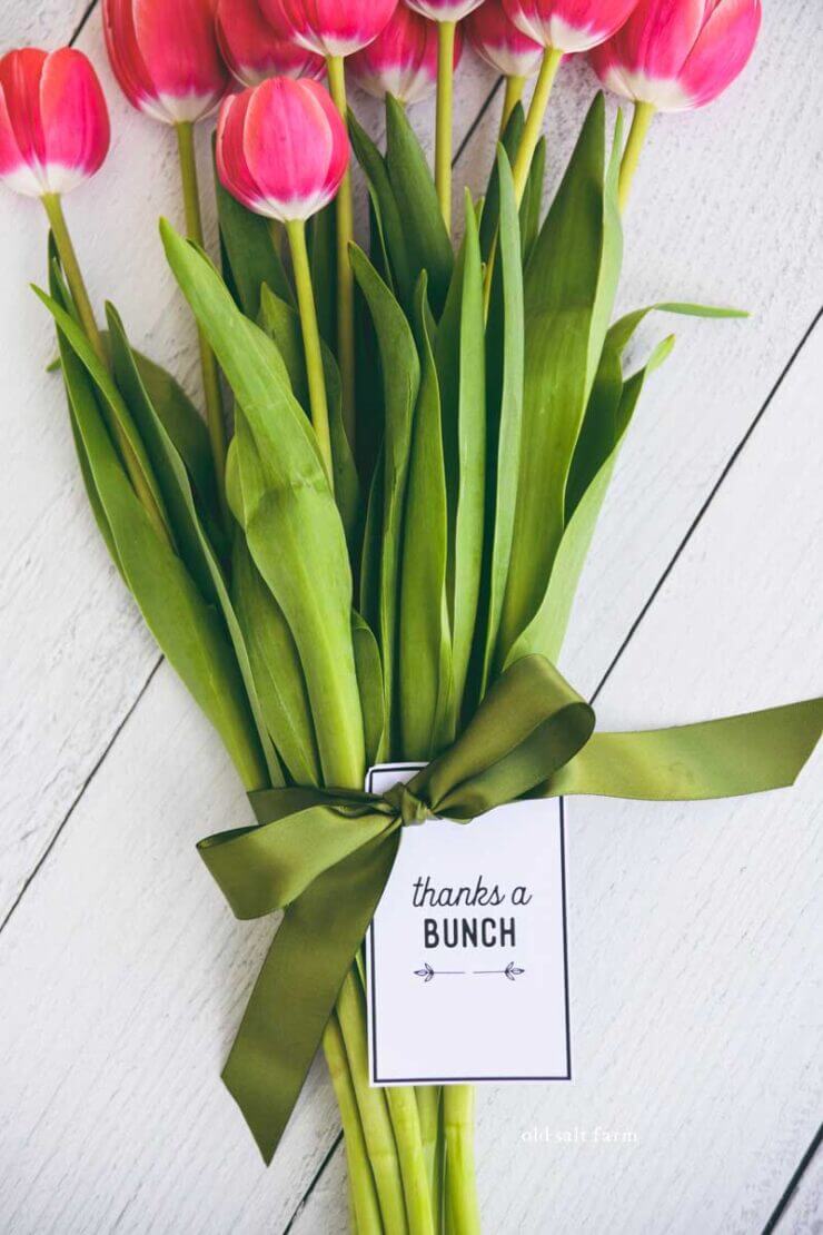 Thanks a Bunch Flower Gift Idea