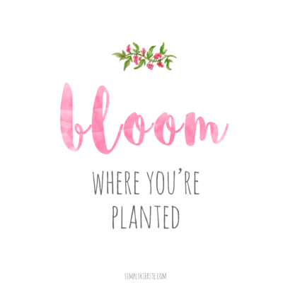 Bloom Where You're Planted | Free Printable Tag & Gift Ideas | oldsaltfarm.com