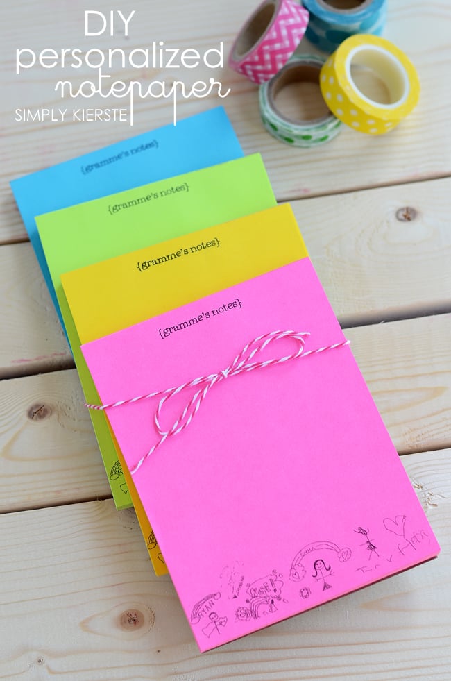 DIY Personalized Notepaper