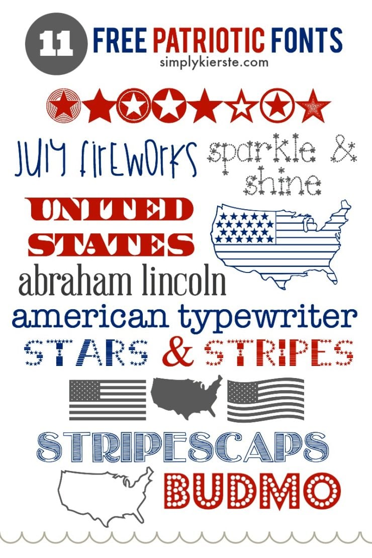 Favorite & Free Patriotic Fonts | oldsaltfarm.com