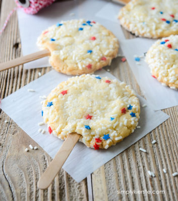 Patriotic Sprinkle Cookies | oldsaltfarm.com