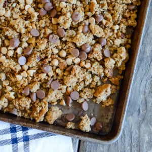 Peanut Butter Chocolate Chip Granola | oldsaltfarm.com