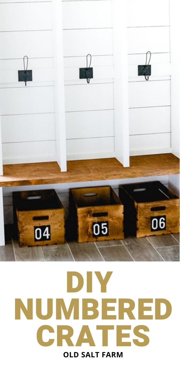 DIY Numbered Crates