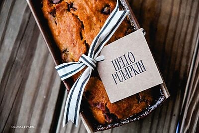 Hello Pumpkin Tag Chocolate Chip Pumpkin Bread