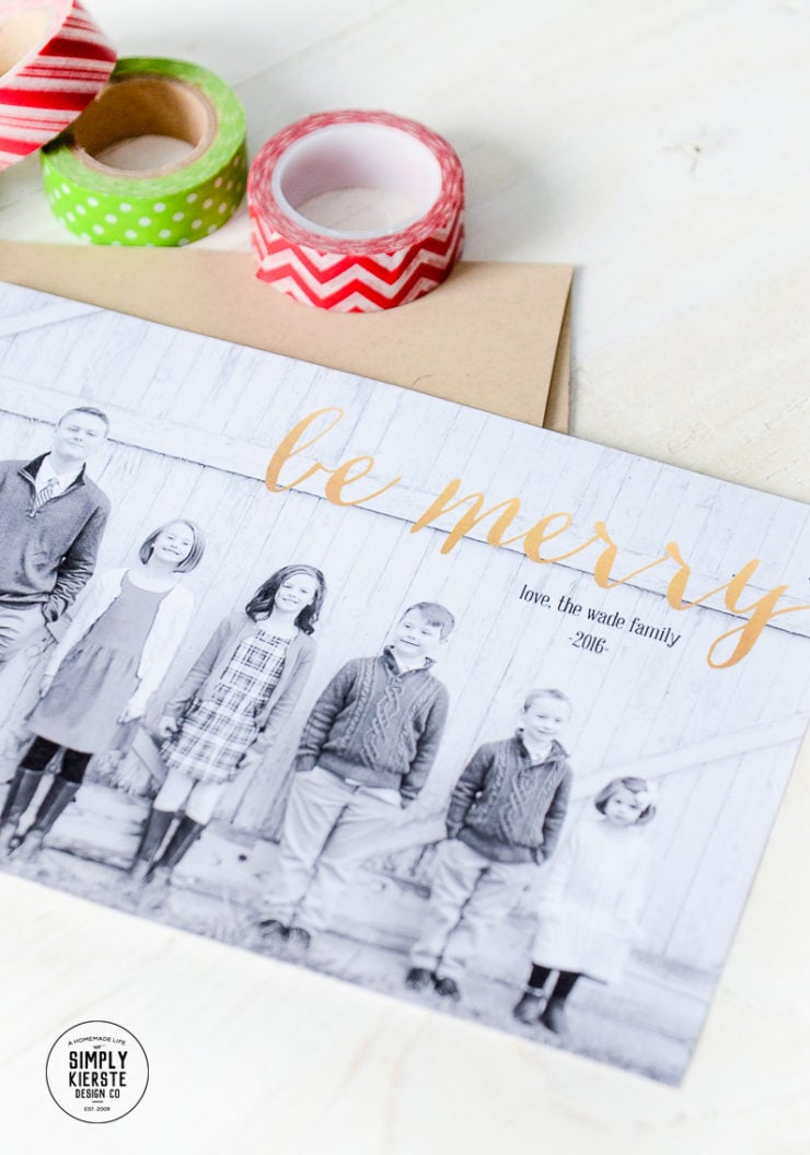How to make your own Christmas card in 10 minutes or less! | simply kierste.com