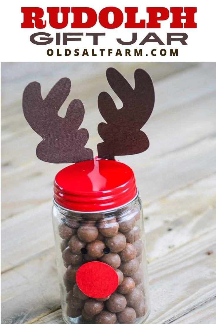 Easy Rudolph Gift Jar
