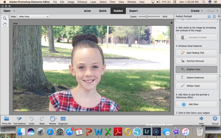 Editing a picture in Photoshop Elements | simply kierste.com