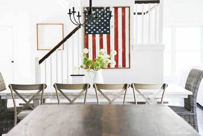 DIY Rustic Wooden American Flag