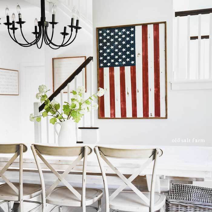 DIY Rustic wooden American Flag
