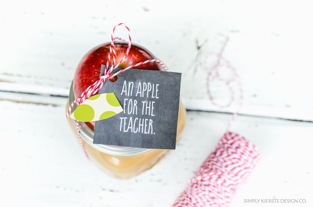 Apple Caramel Dip Teacher Gift