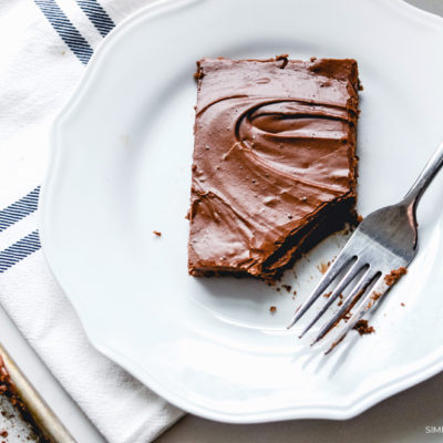 Chocolate Brownies with Hershey's Syrup