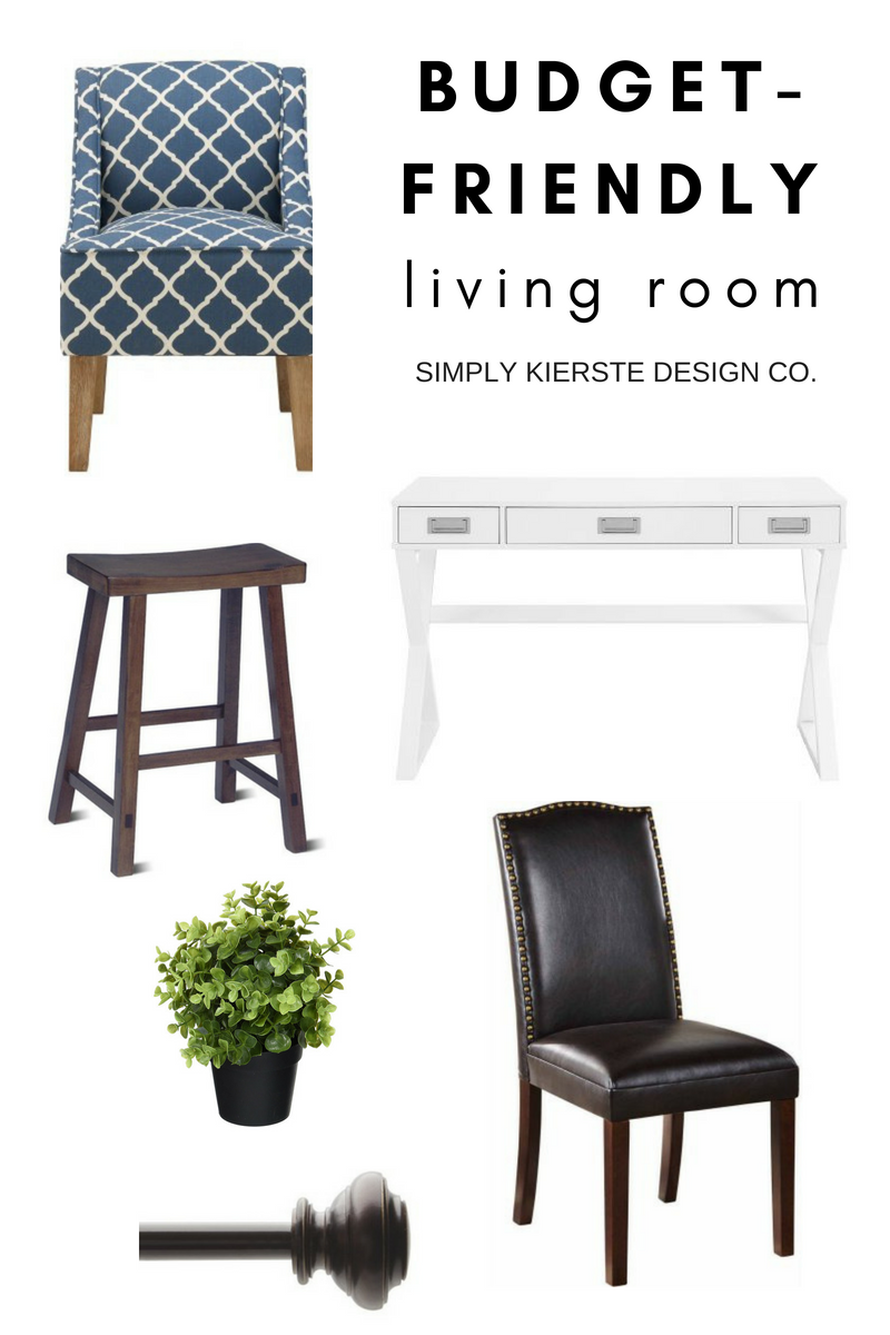 Budget-Friendly Living Room Makeover Style Board