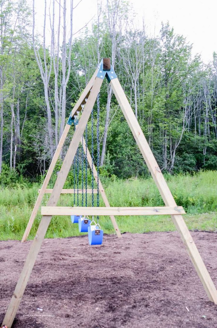 How to Build a Wooden Swing Set...the EASY way!
