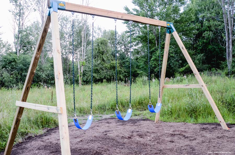 How to Build a Wooden Swing Set the EASY way! 