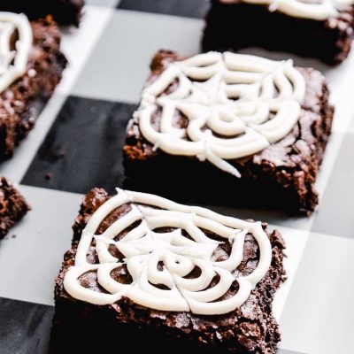 Spooky Spiderweb Brownies | Easy Halloween Treats