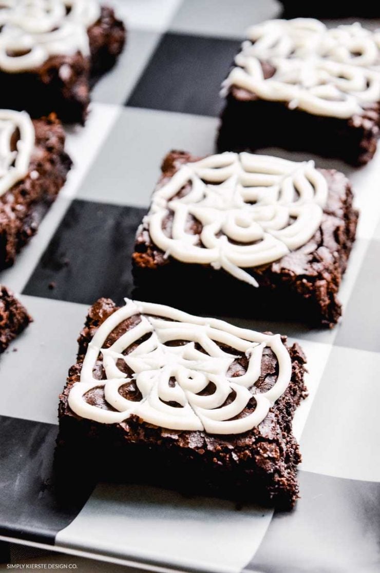 Spooky Spiderweb Brownies | Easy Halloween Treats
