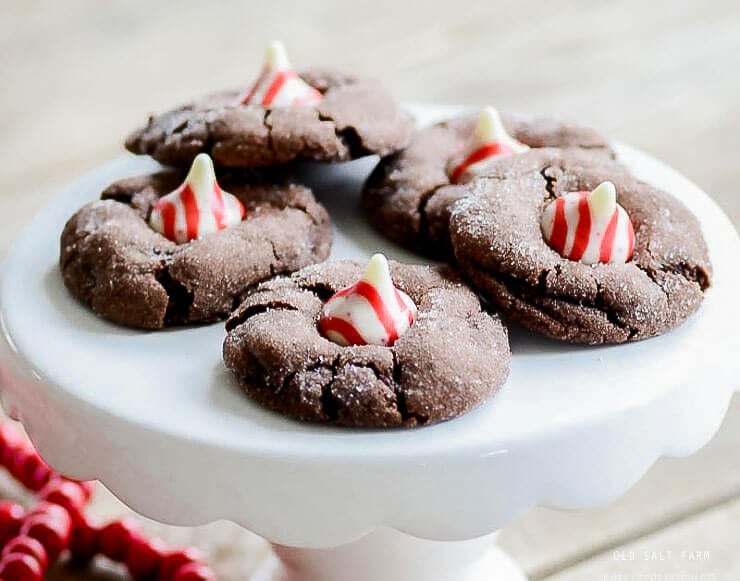 Chocolate Peppermint Blossoms Cookie Recipe