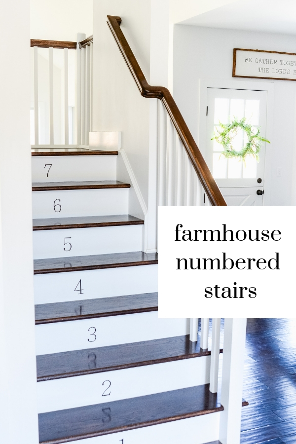 farmhouse numbered stairs