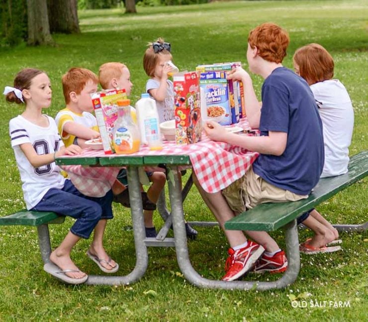 Family Summer Tradition | Cereal Night at the Park