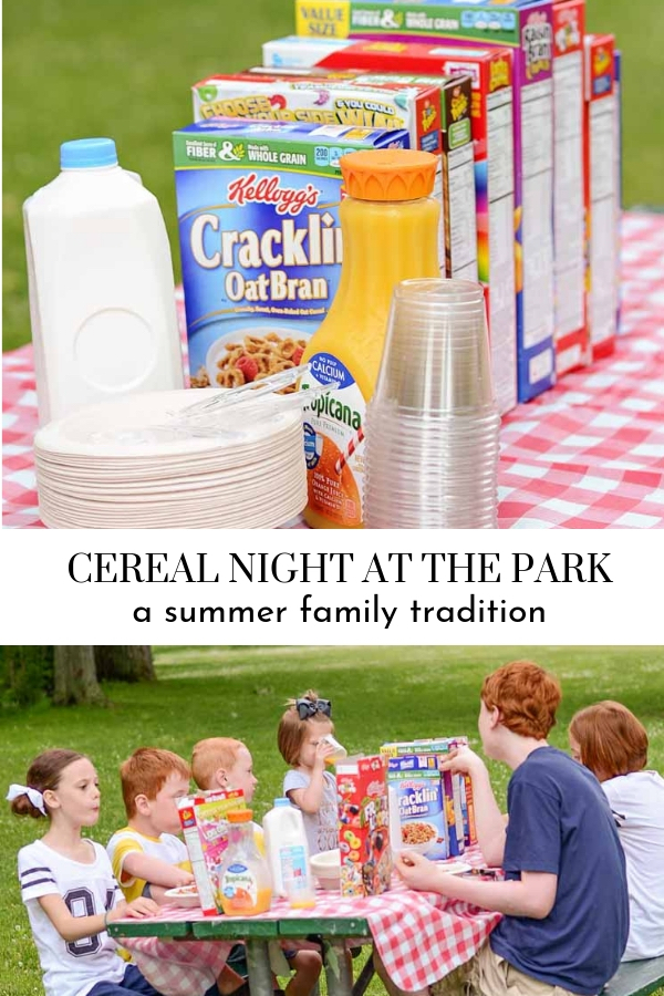 Family Summer Tradition | Cereal Night at the Park